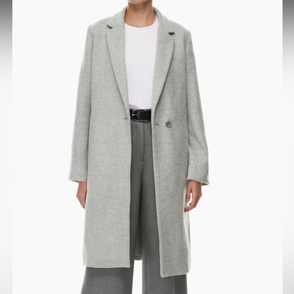 Aritzia Babaton Stedman Coat Grey Wool